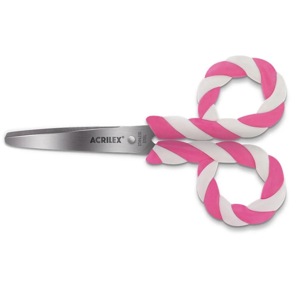 TESOURA ESCOLAR PIRULITO S/PONTA CORES SORTIDA ACRILEX (CX.C/12) - imagem 4