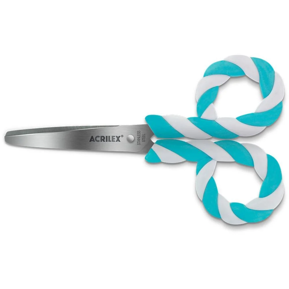 TESOURA ESCOLAR PIRULITO S/PONTA CORES SORTIDA ACRILEX (CX.C/12) - imagem 5