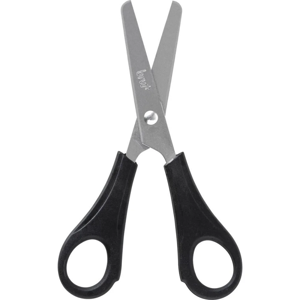 TESOURA ESCOLAR PRETA 13CM BRW (CX.C/60) - imagem 5