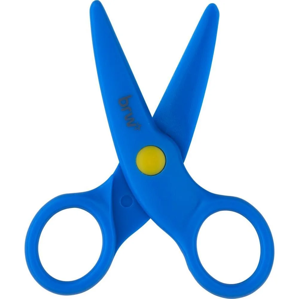 TESOURA ESCOLAR MINI S/LAMINA 10CM SORTIDAS BRW (DP.C/12) - imagem 4