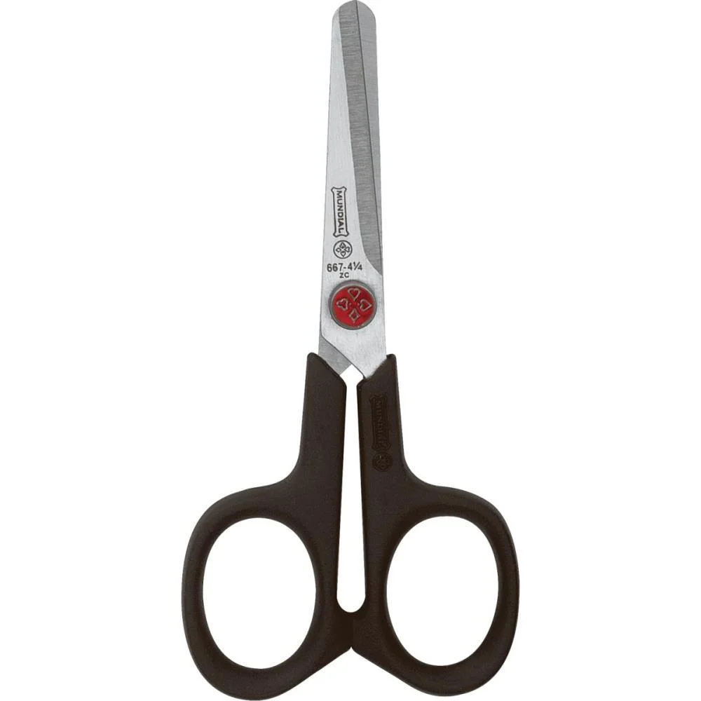 TESOURA ESCOLAR BOLSO PONTO VERMELHO 11CM MUNDIAL  - imagem 3