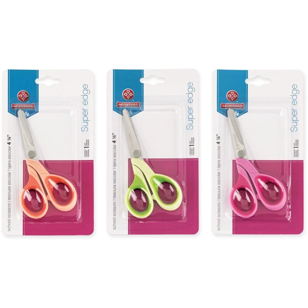 TESOURA ESCOLAR CORES SORTIDAS 11CM MUNDIAL  - imagem 4