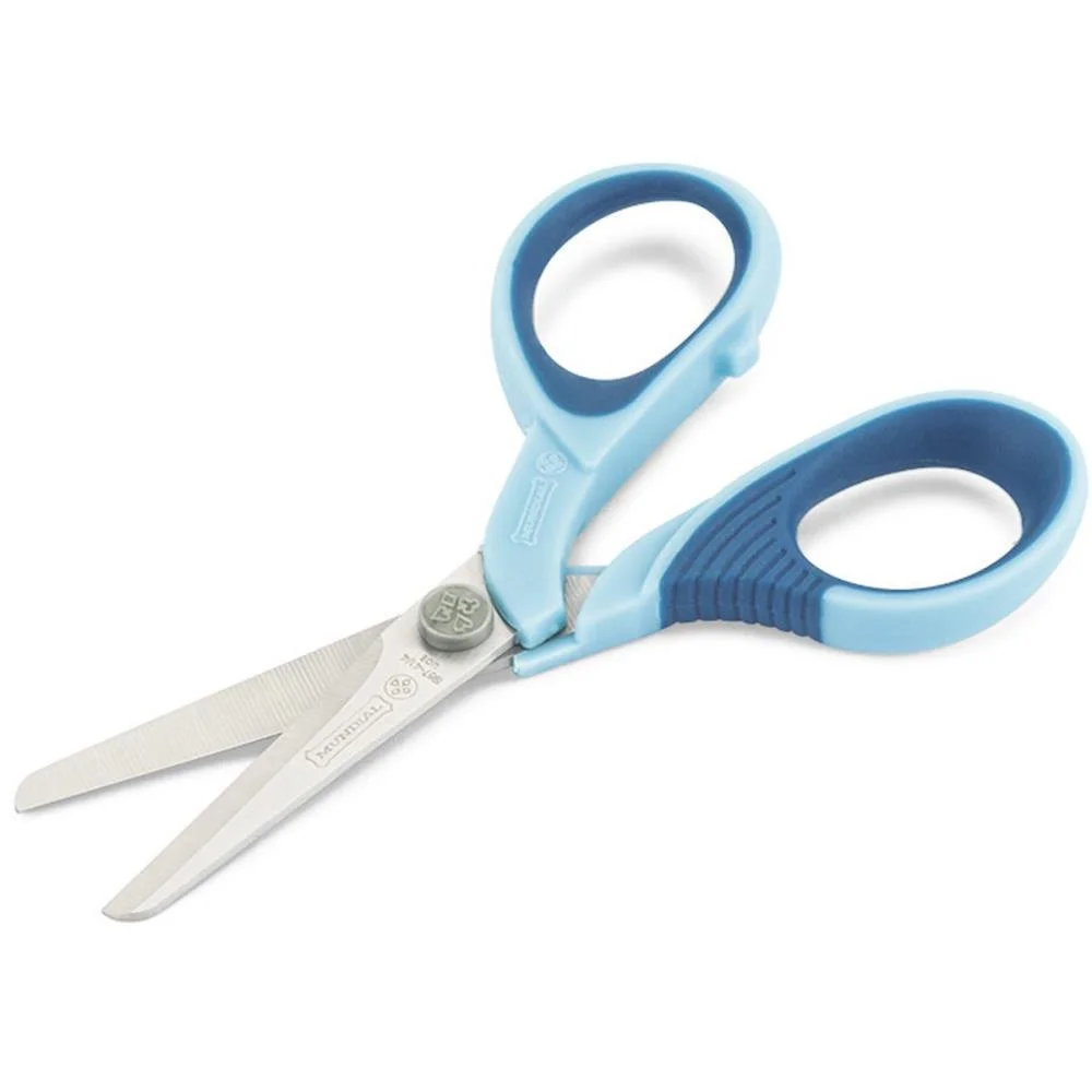 TESOURA ESCOLAR AZUL 11CM MUNDIAL  - imagem 4