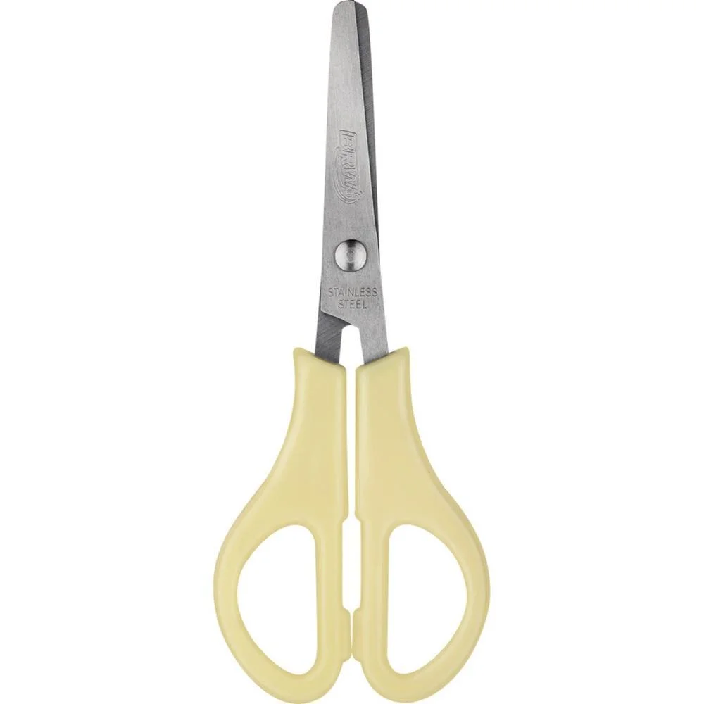 TESOURA ESCOLAR ACO 13CM C/REGUA 4 CORES PASTE BRW (DP.C/24) - imagem 3