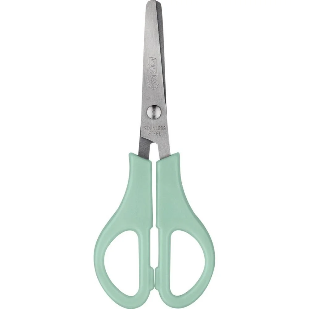 TESOURA ESCOLAR ACO 13CM C/REGUA 4 CORES PASTE BRW (DP.C/24) - imagem 6