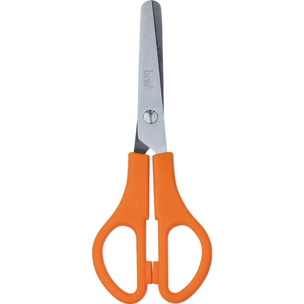 TESOURA ESCOLAR ACO 13CM C/REGUA 3 CORES NEON BRW (DP.C/24) - imagem 3