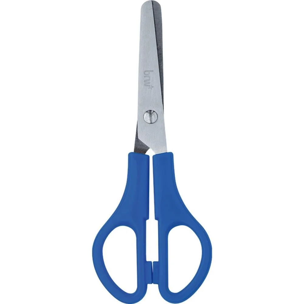 TESOURA ESCOLAR ACO 13CM C/REGUA 3 CORES NEON BRW (DP.C/24) - imagem 4