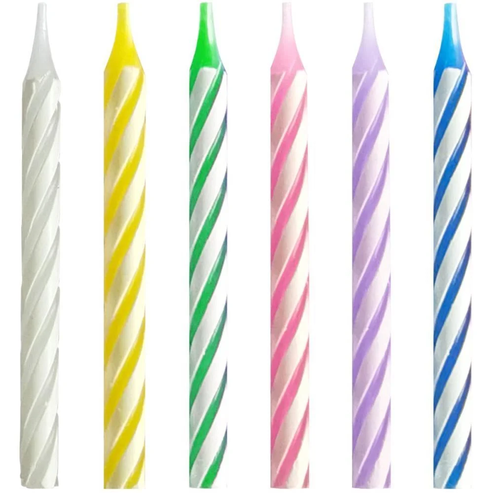 VELA PARA ANIVERSARIO PALITINHO ESPIRAL COLORS 24UN MAKE+ (CX.C/12) - imagem 3