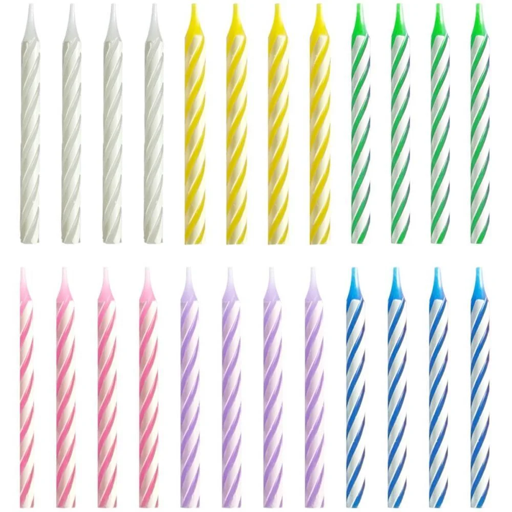 VELA PARA ANIVERSARIO PALITINHO ESPIRAL COLORS 24UN MAKE+ (CX.C/12) - imagem 4