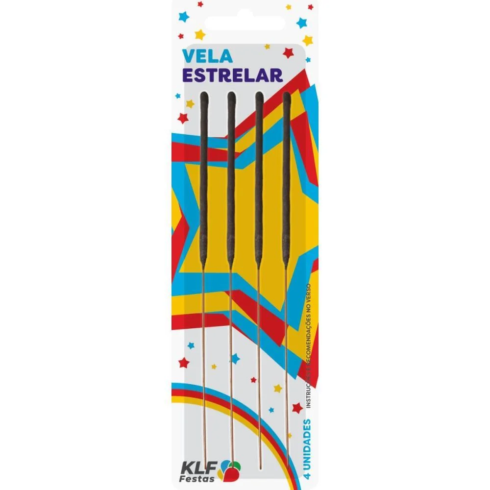 VELA PARA ANIVERSARIO ESTRELAR C/04 KLF FESTAS (PCT.C/10) - imagem 4