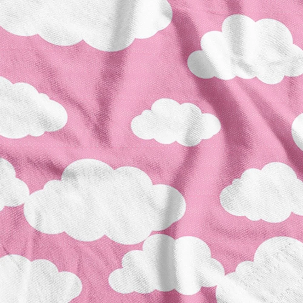 TNT ESTAMPADO 1,40M 40G NUVEM BABY ROSA SUPPER (RL-25MTS) - imagem 2