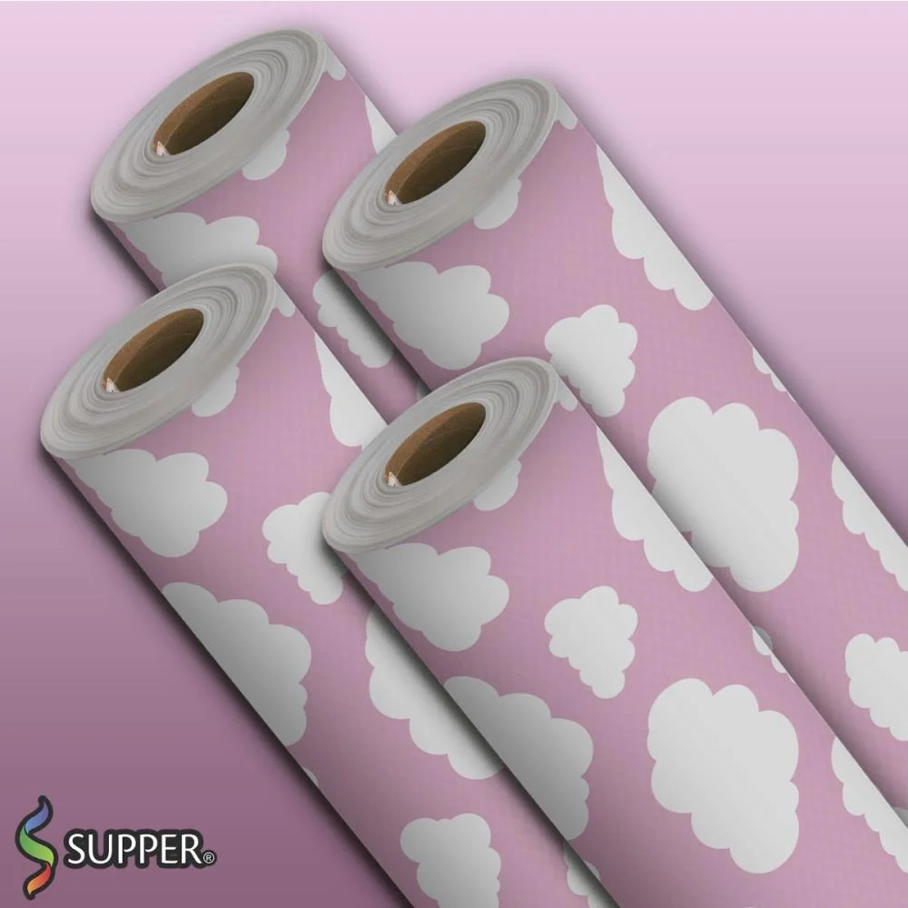 TNT ESTAMPADO 1,40M 40G NUVEM BABY ROSA SUPPER (RL-25MTS) - imagem 4