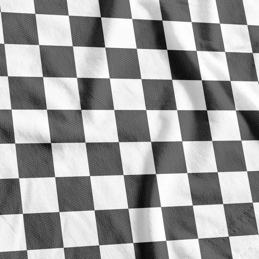 TNT ESTAMPADO 1,40M 40G QUADRICULADO BRANCO/PRETO SUPPER (RL-25MTS) - imagem 2