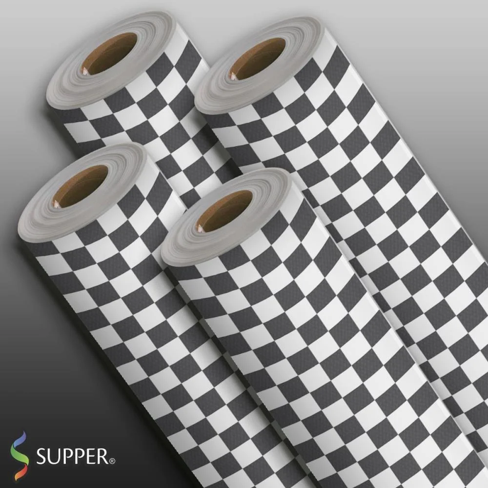 TNT ESTAMPADO 1,40M 40G QUADRICULADO BRANCO/PRETO SUPPER (RL-25MTS) - imagem 4