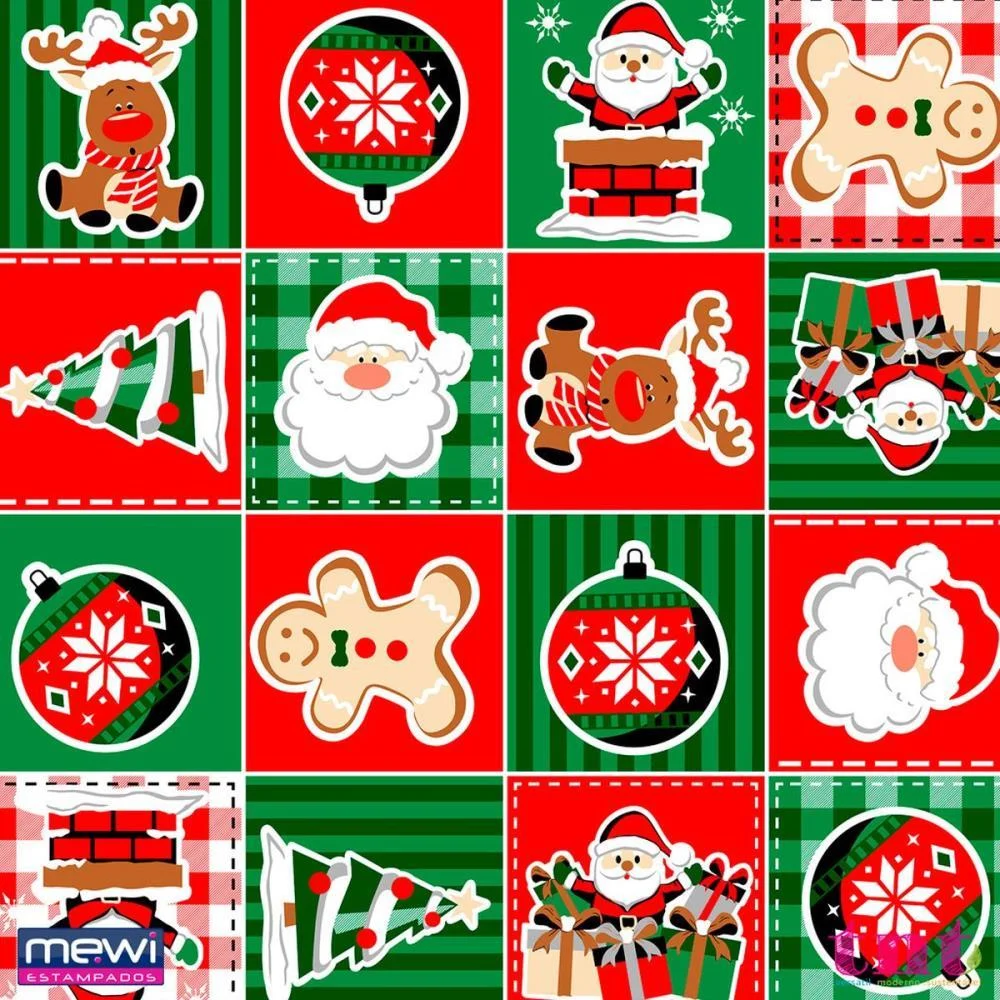 TNT ESTAMPADO 1,40M 40G NATAL ANIMADO MEWI (BO-25MTS) - imagem 3
