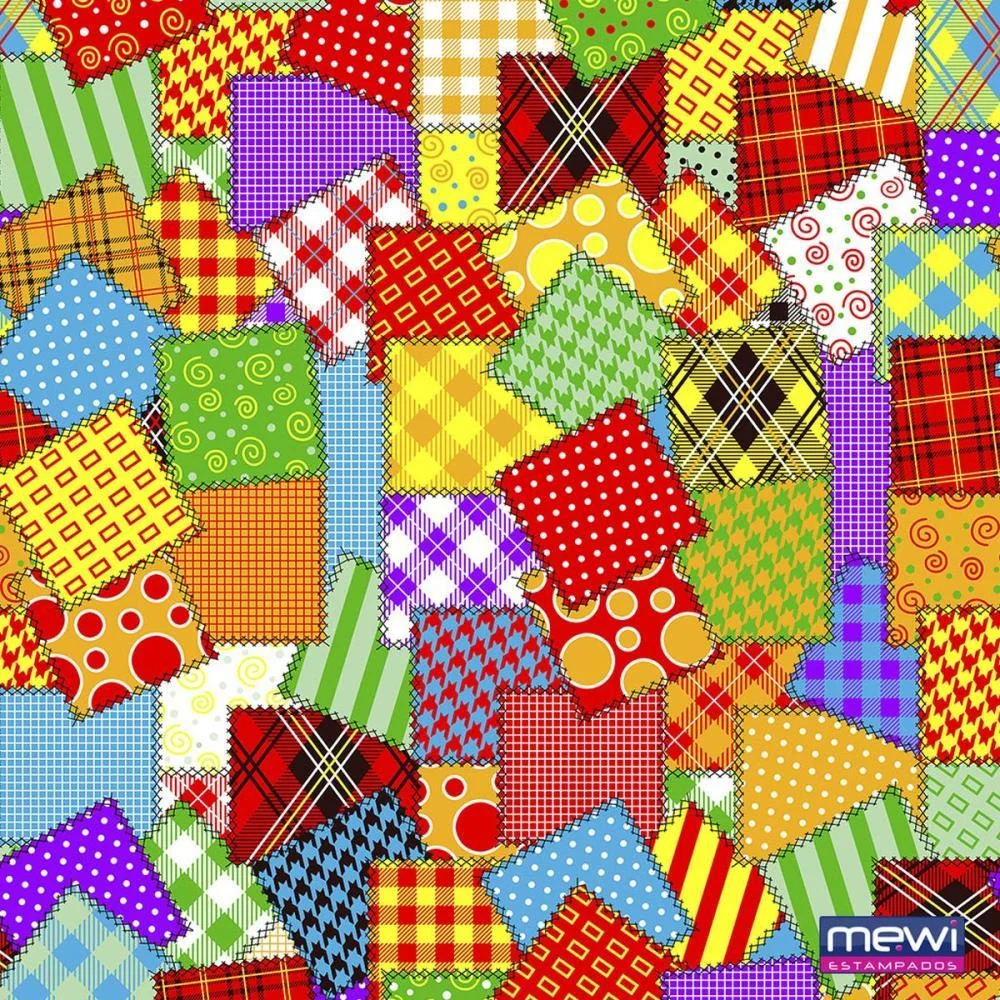 TNT ESTAMPADO 1,40M 40G XADREZ PATCH MEWI (BO-25MTS) - imagem 2