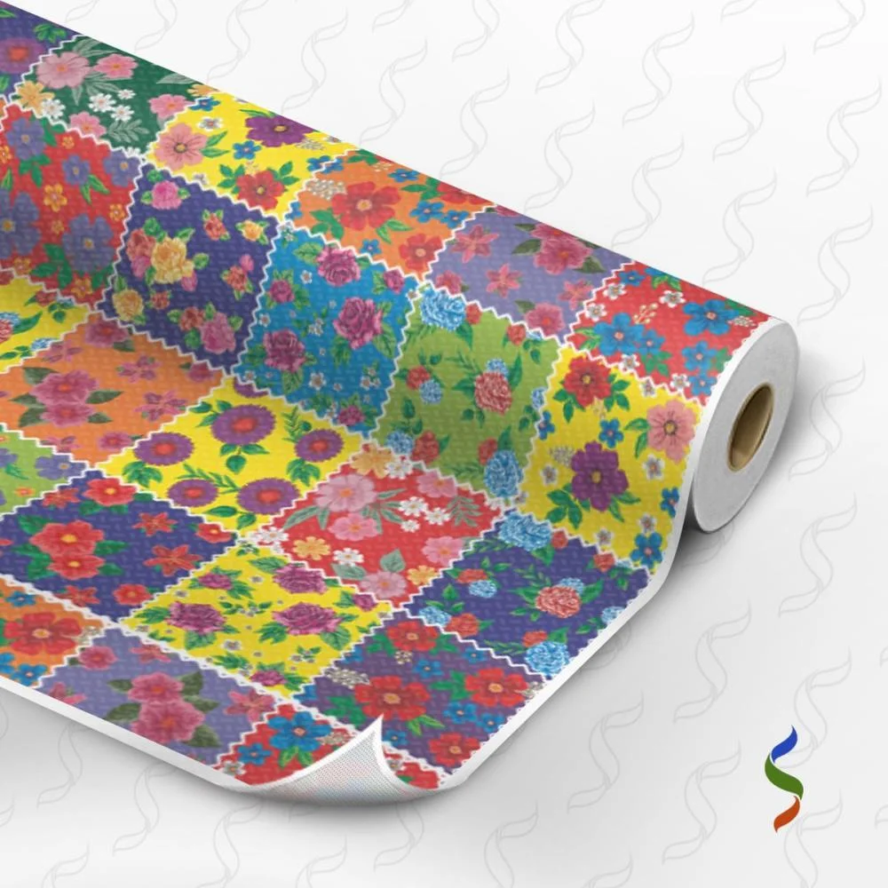 TNT ESTAMPADO 1,40M 40G RETALHOS PACH FLORAL SUPPER (RL-25MTS) - imagem 2