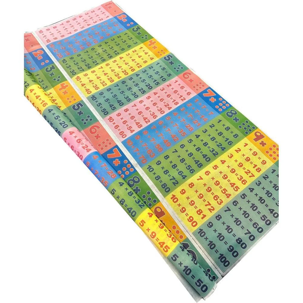 TNT ESTAMPADO 1,40M 40G PAINEL EDUCATIVO TABUADA PICOT SUPPER (RL-25MTS) - imagem 2