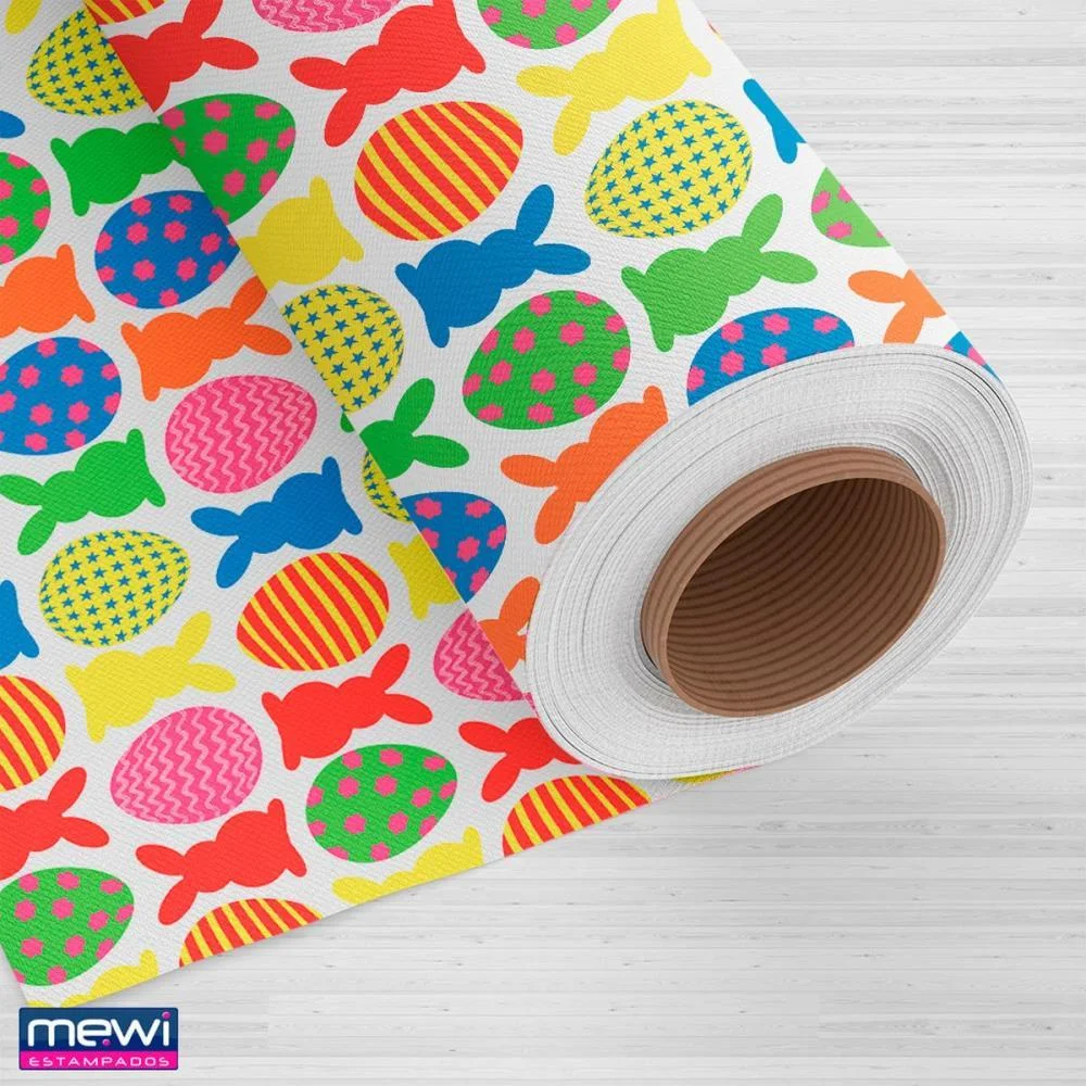 TNT ESTAMPADO 1,40M 40G PASCOA ANIMADA MEWI (RL-25MTS) - imagem 4
