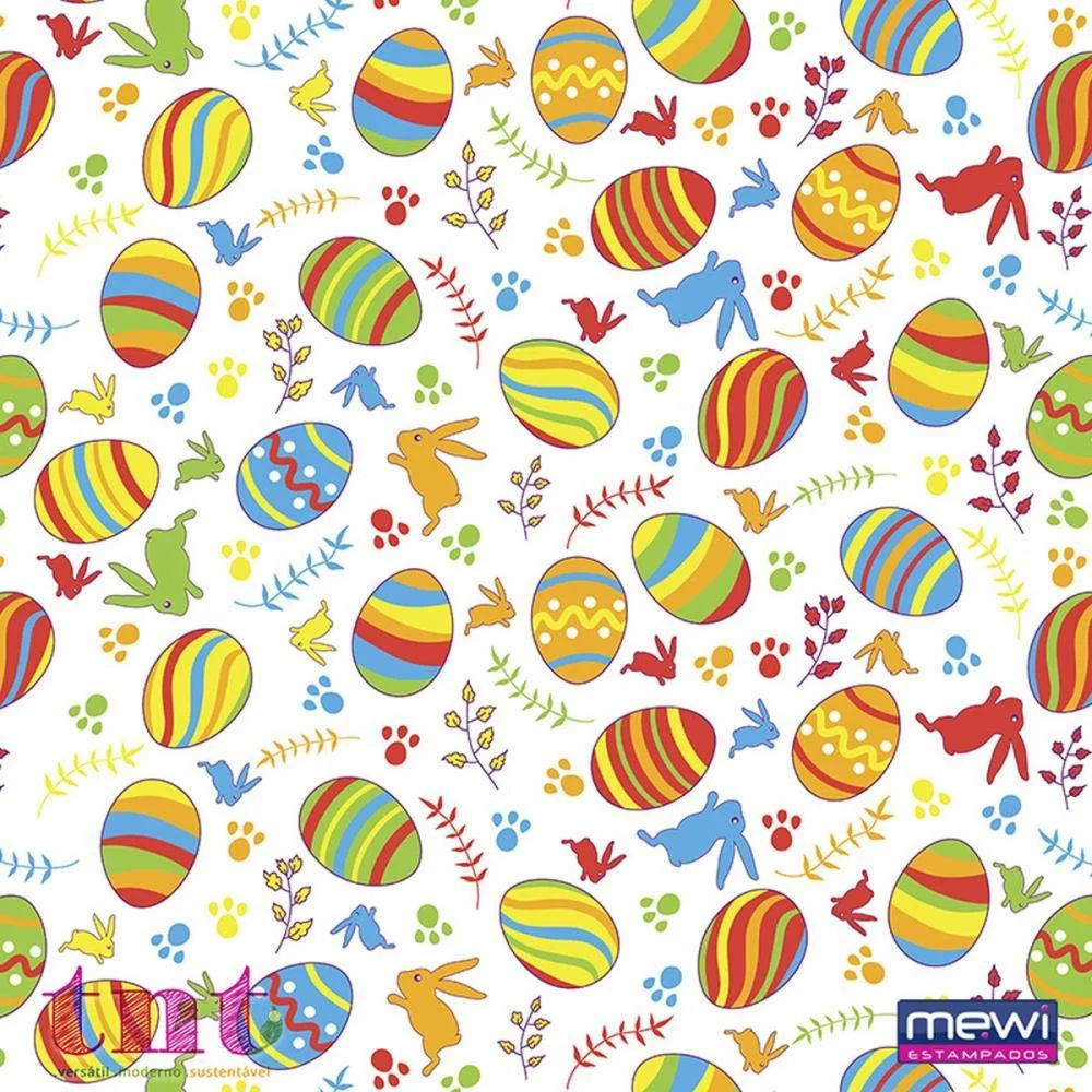 TNT ESTAMPADO 1,40M 40G PASCOA OVOS MEWI (RL-25MTS) - imagem 2