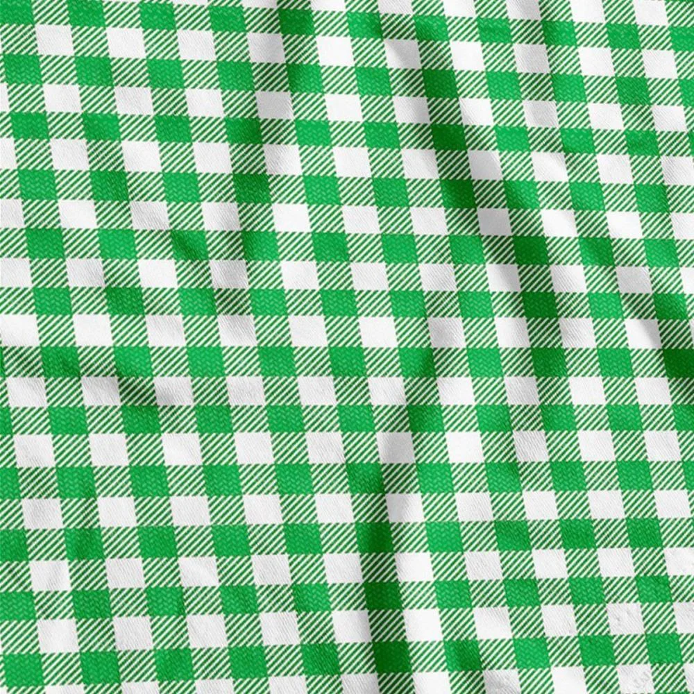 TNT ESTAMPADO 1,40M 40G XADREZ BRANCO/VERDE SUPPER (RL-25MTS) - imagem 2