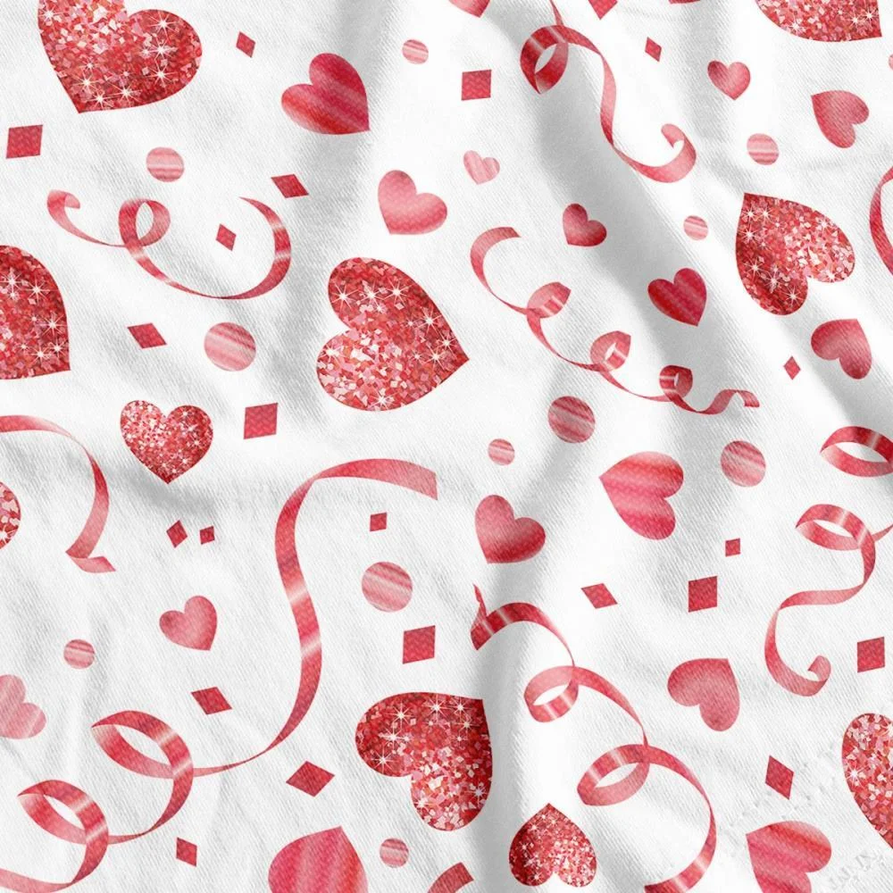 TNT ESTAMPADO 1,40M 40G CORACAO GLITTER SUPPER (RL-25MTS) - imagem 2