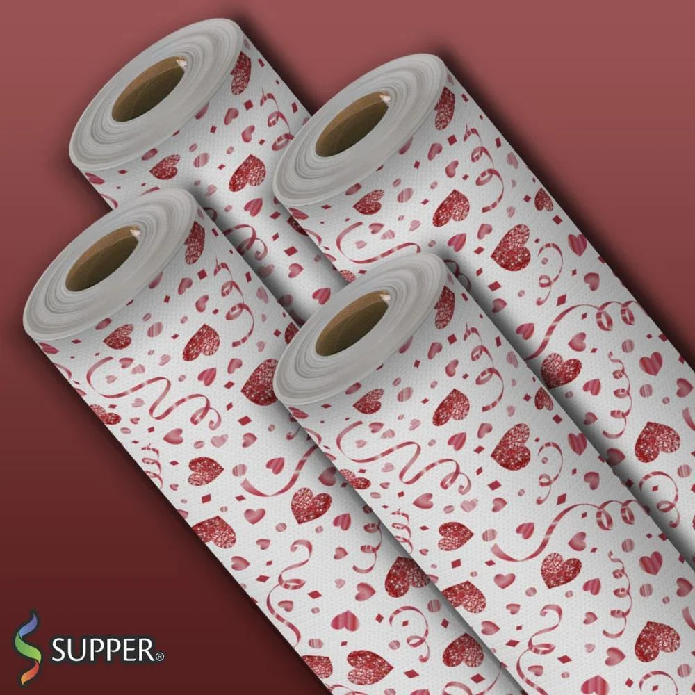 TNT ESTAMPADO 1,40M 40G CORACAO GLITTER SUPPER (RL-25MTS) - imagem 4