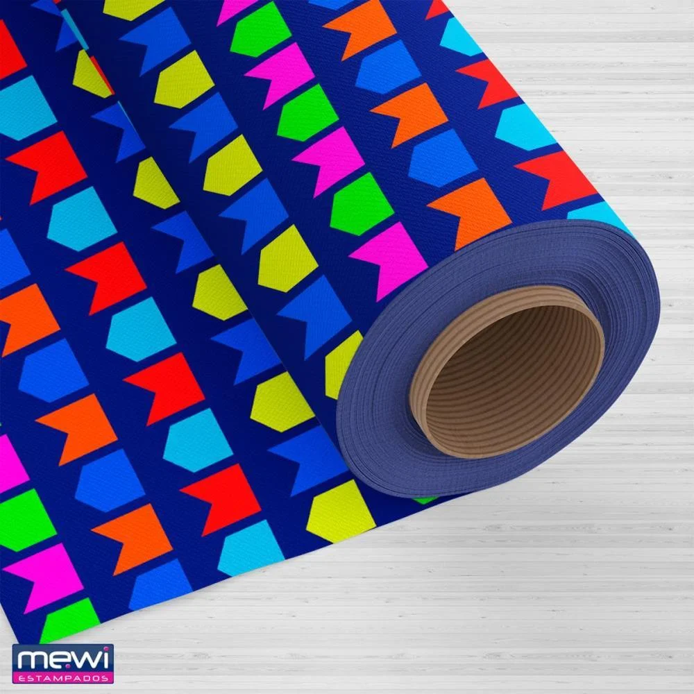 TNT ESTAMPADO 1,40M 40G BANDEIRINHA NEON MEWI (RL-25MTS) - imagem 3