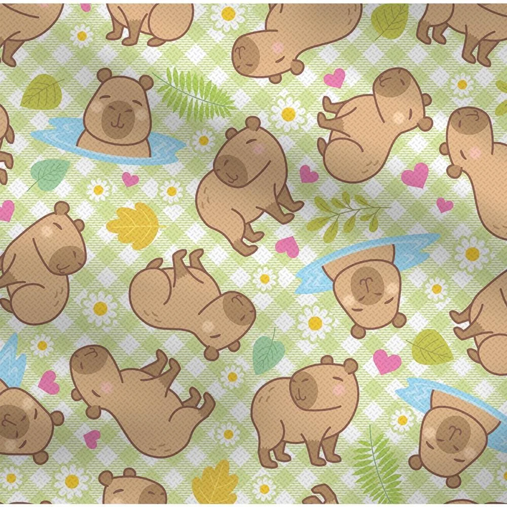 TNT ESTAMPADO 1,40M 40G CAPIVARA SUPPER (RL-25MTS) - imagem 3