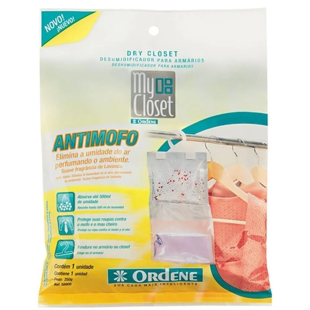 DESUMIDIFICADOR ANTIMOFO PARA ARMARIO 250G ORDENE  - imagem 2