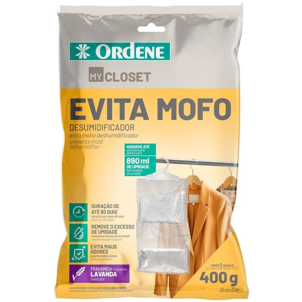 DESUMIDIFICADOR EVITA MOFO PARA ARMARIO 400G ORDENE  - imagem 4