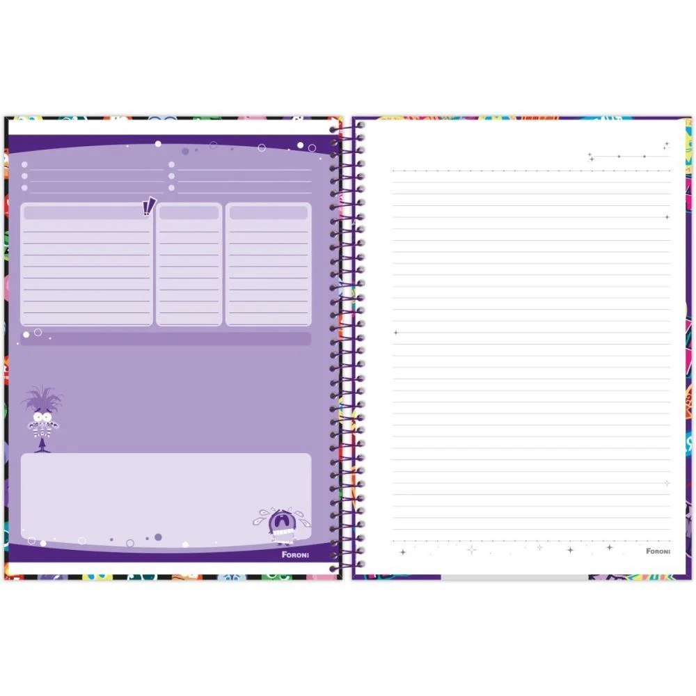 CADERNO 01X1 CAPA DURA DIVERTIDAMENTE 80FLS FORONI (PCT.C/04) - imagem 10