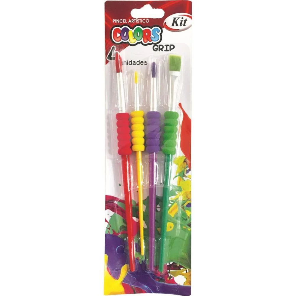 PINCEL ARTESANAL KIT PINCEL GRIP COLOR KIT (BL.C/04) - imagem 2