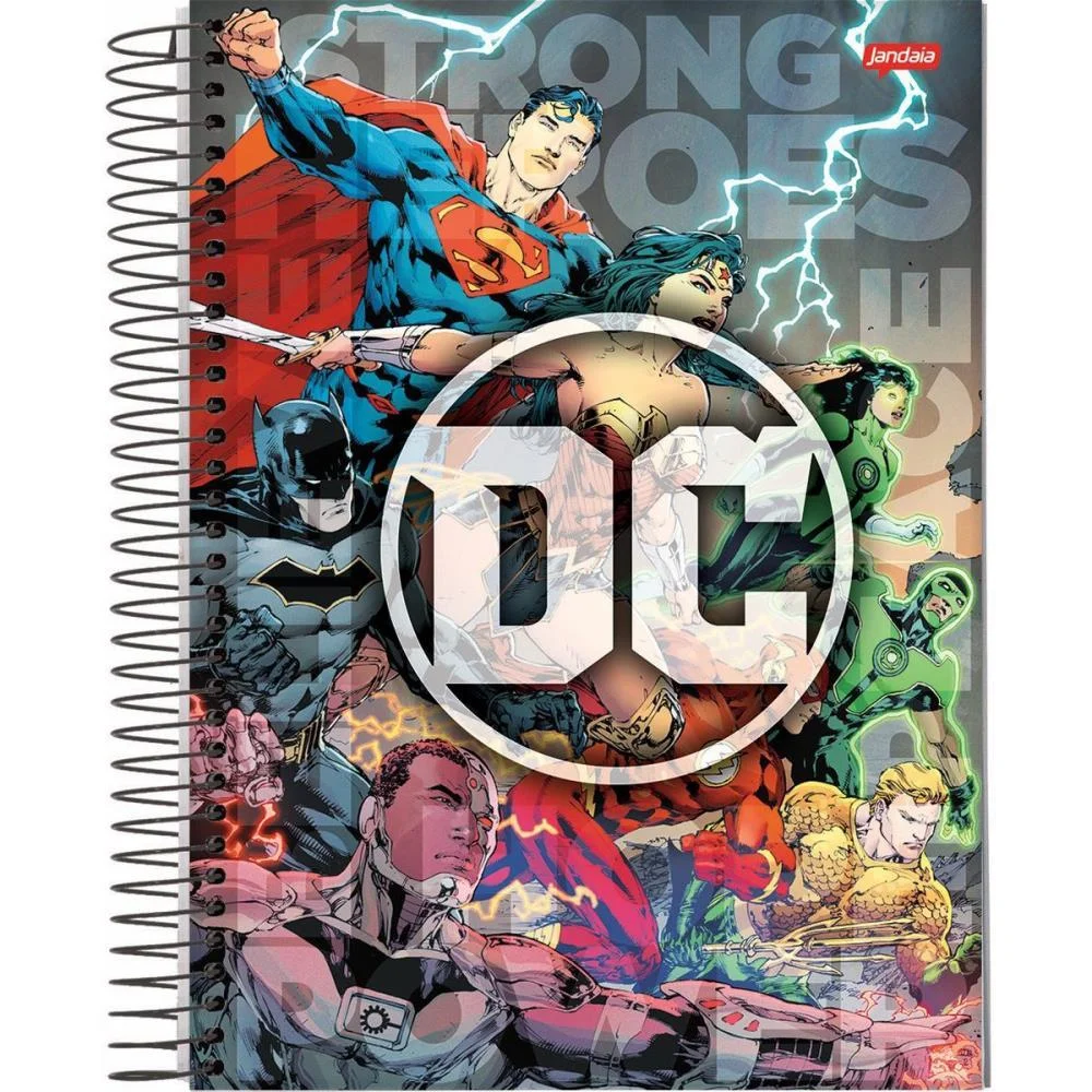 CADERNO 01X1 CAPA DURA DC COMICS 80FLS. I.A JANDAIA (PCT.C/04) - imagem 5
