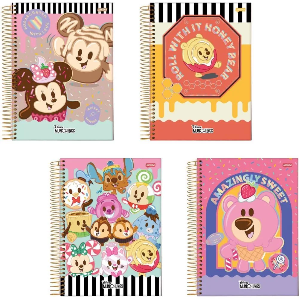CADERNO 01X1 CAPA DURA DISNEY MUNCHILLINGS 80FLS JANDAIA (PCT.C/04) - imagem 2