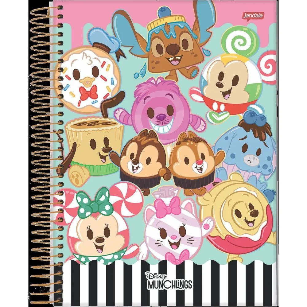 CADERNO 01X1 CAPA DURA DISNEY MUNCHILLINGS 80FLS JANDAIA (PCT.C/04) - imagem 6