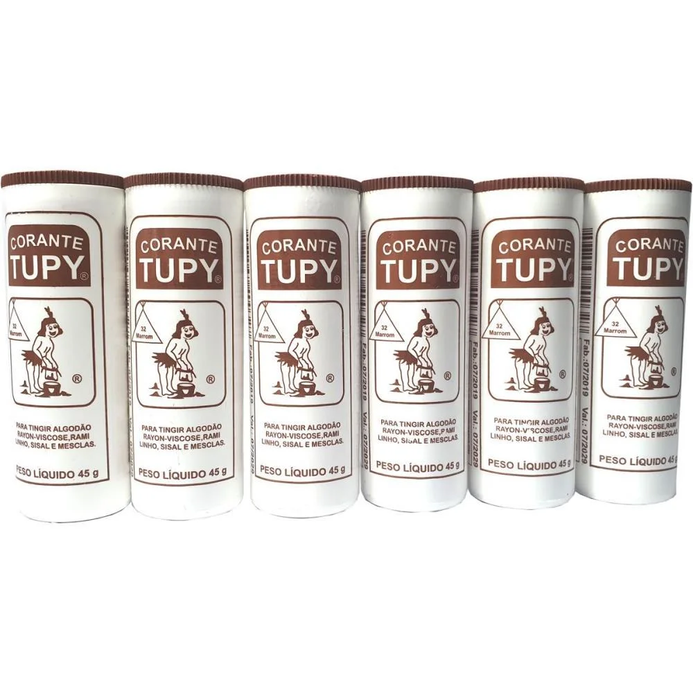 CORANTE EM PO MARROM TUPY ALGODAO CORANTES TUPY (PCT.C/06) - imagem 2