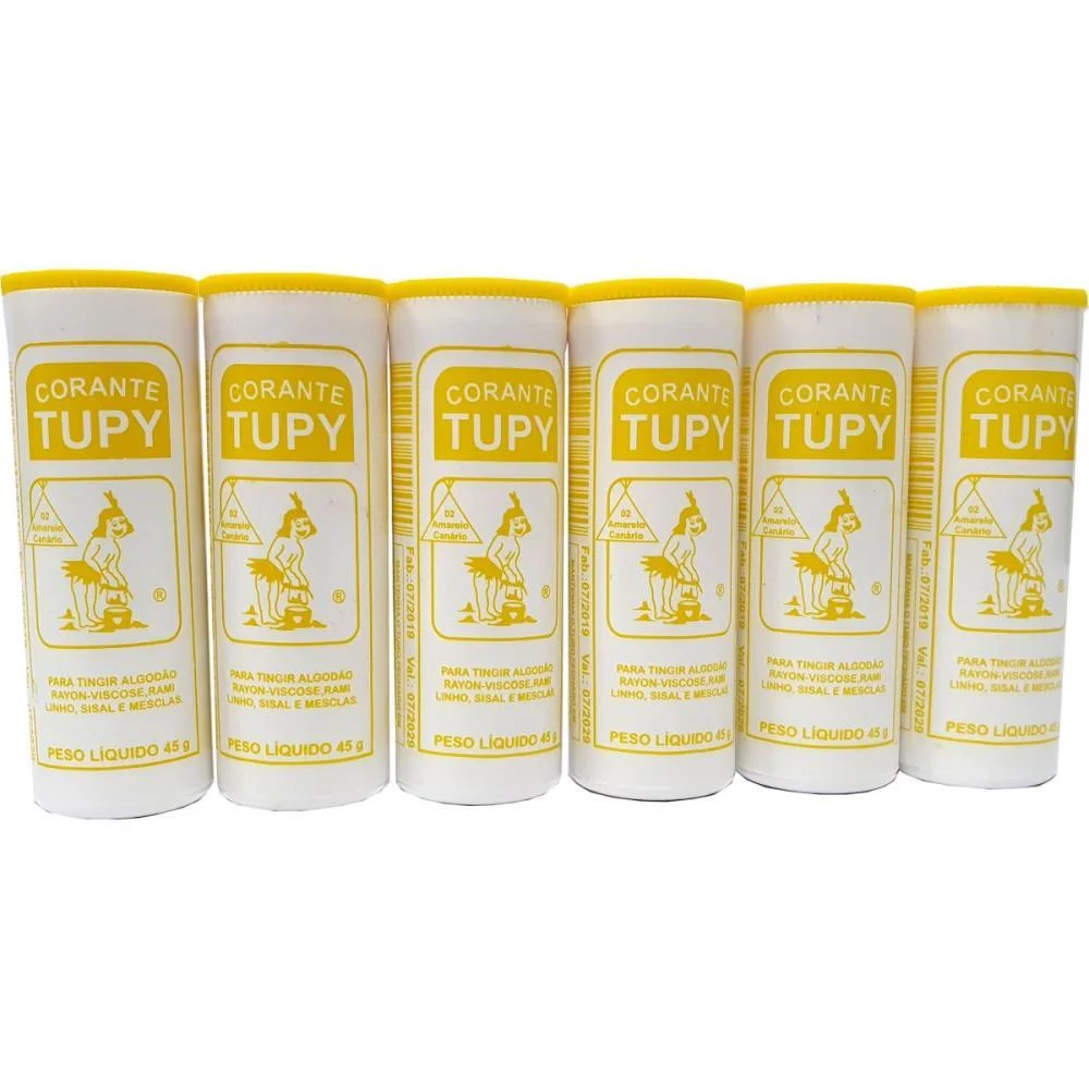 CORANTE EM PO AMARELO CANARIO TUPY ALGODAO CORANTES TUPY (PCT.C/06) - imagem 2