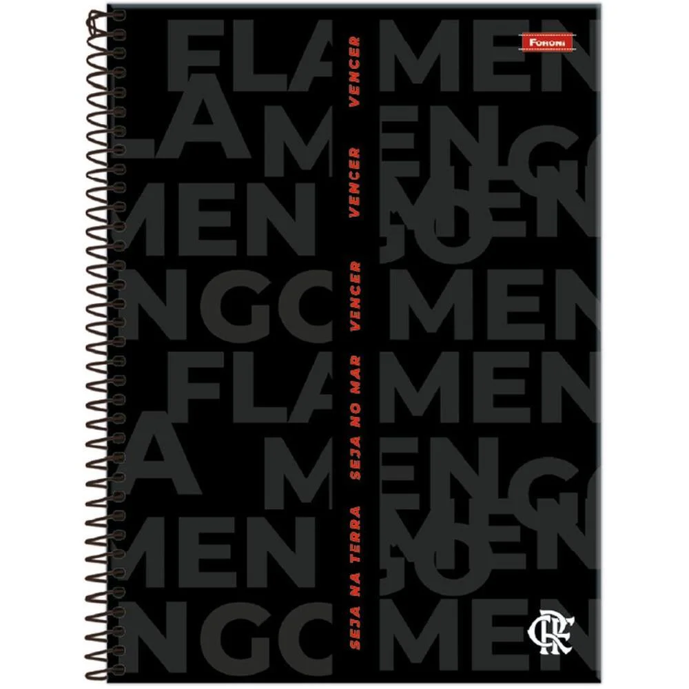 CADERNO 01X1 CAPA DURA FLAMENGO FIT 80FLS FORONI (PCT.C/04) - imagem 3