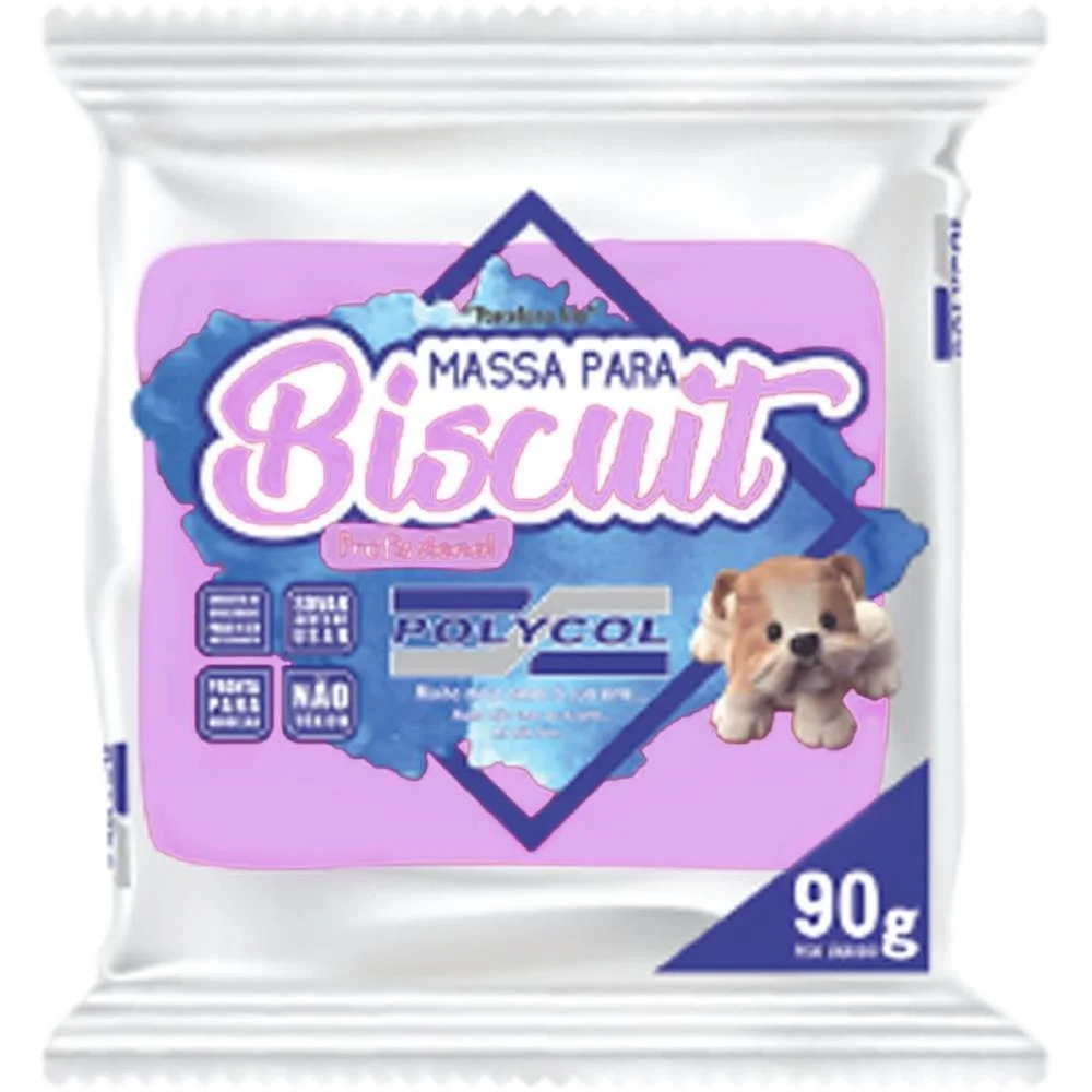 MASSA DE PORCELANA FRIA BISCUIT 90G LILAS POLYCOL (CX.C/12) - imagem 3