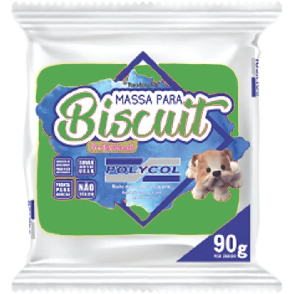 MASSA DE PORCELANA FRIA BISCUIT 90G VERDE FOLHA POLYCOL (CX.C/12) - imagem 3