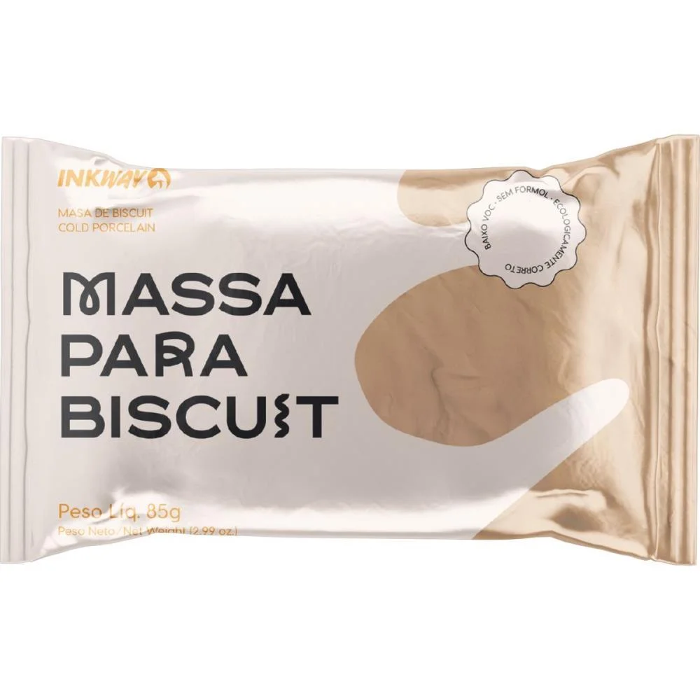 MASSA DE PORCELANA FRIA BISCUIT 85G PELE INK WAY (CX.C/10) - imagem 3
