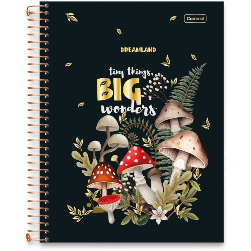 CADERNO 01X1 CAPA DURA DREAMLAND METALIZADO 80FLS CADERSIL (PCT.C/04) - imagem 4