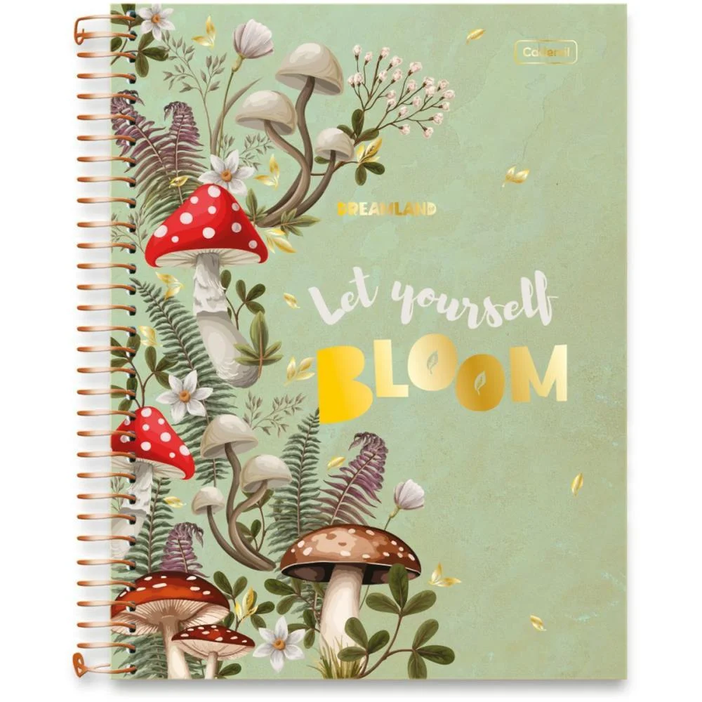 CADERNO 01X1 CAPA DURA DREAMLAND METALIZADO 80FLS CADERSIL (PCT.C/04) - imagem 5