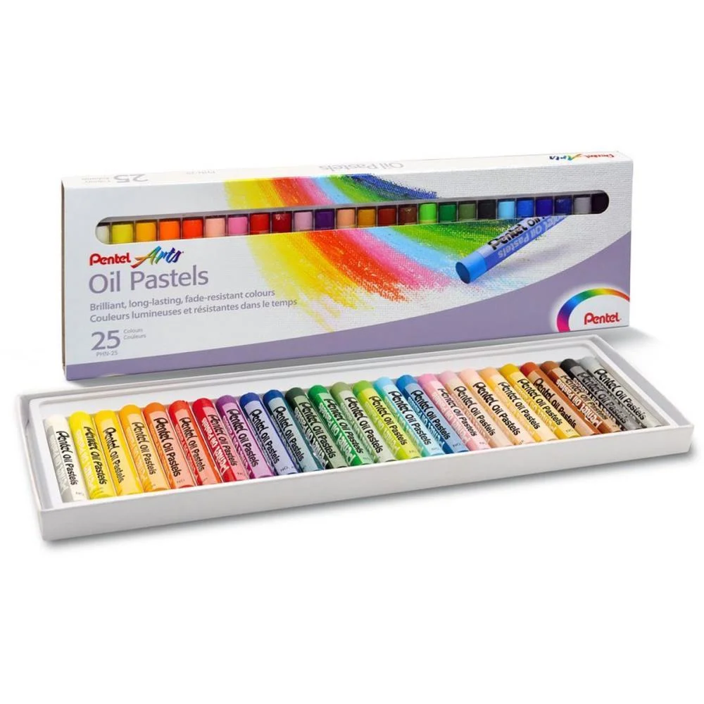 GIZ PASTEL OLEOSO 25CORES PENTEL (ESTOJO) - imagem 3