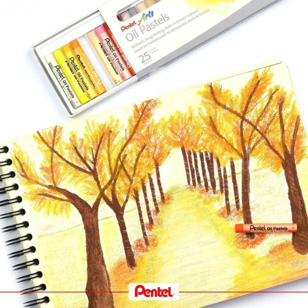 GIZ PASTEL OLEOSO C/50 CORES PENTEL (ESTOJO) - imagem 7