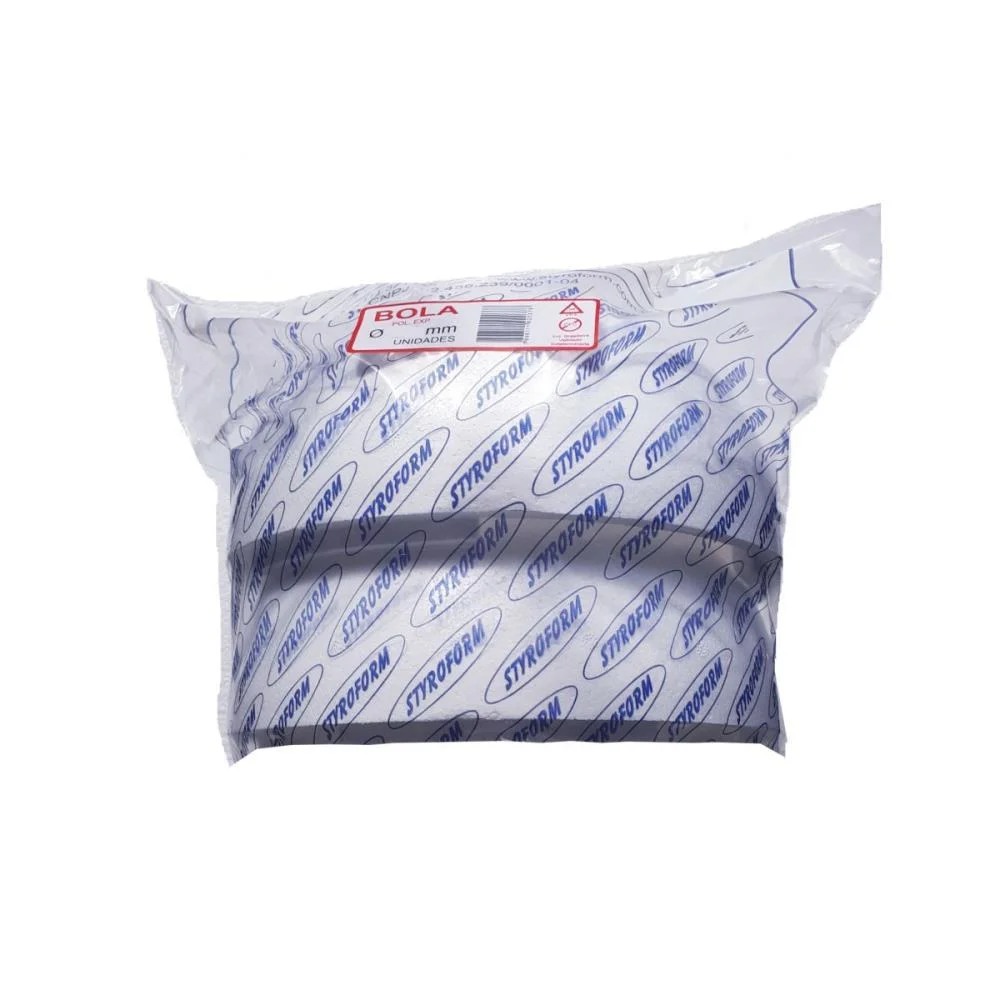 BOLA EM EPS 300MM PACOTE C/01 BOLINHA STYROFORM (PACOTE) - imagem 2