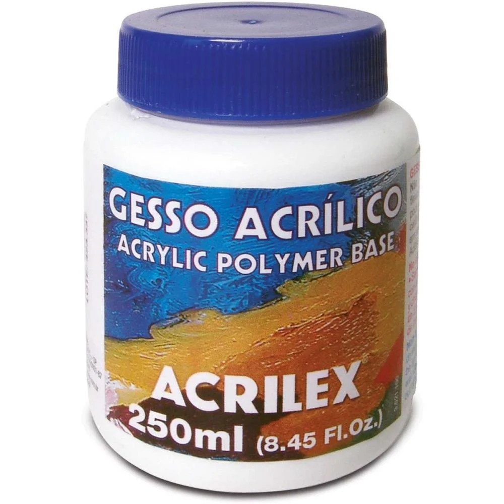 PRODUTO PARA ARTESANATO GESSO ACRILICO 250ML ACRILEX (CX.C/03) - imagem 3