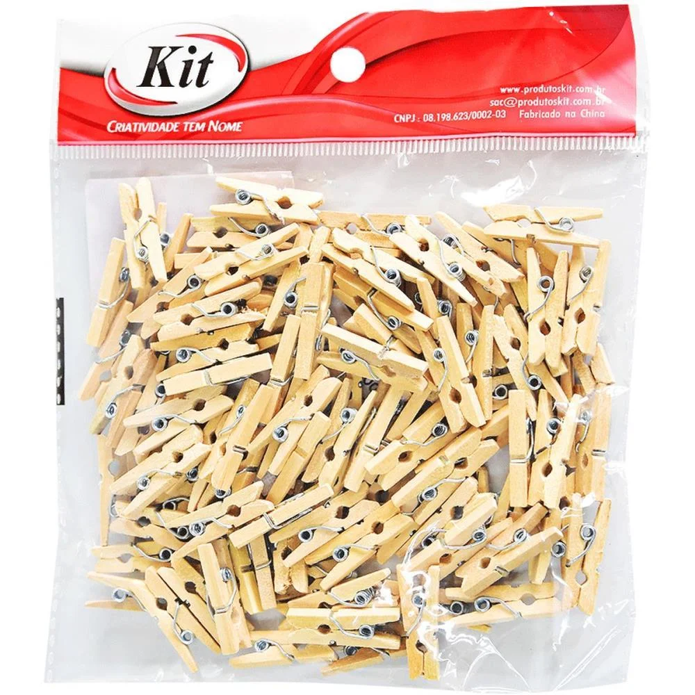 ARTESANATO MINIATURA PREGADOR CRU 2.5CM KIT (PCT.C/100) - imagem 3