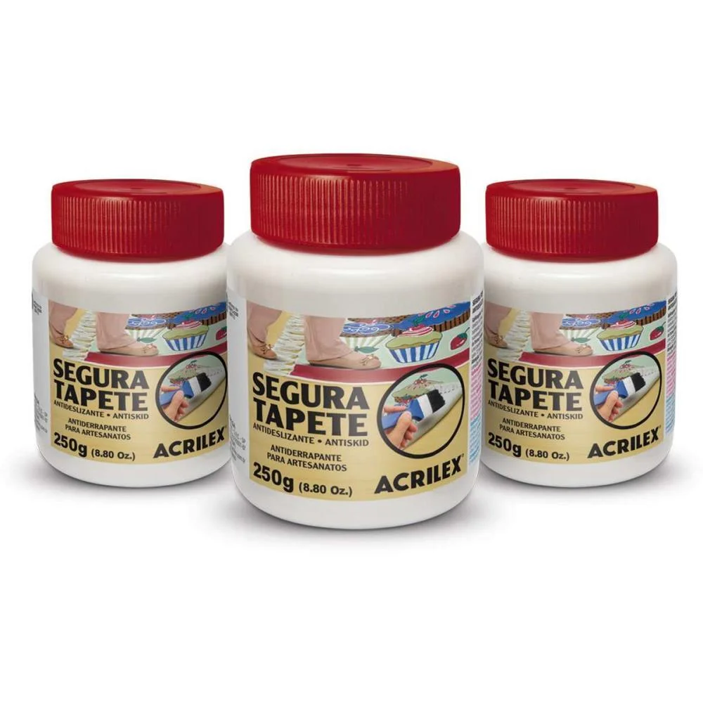PRODUTO PARA ARTESANATO SEGURA TAPETE 250G ACRILEX (CX.C/03) - imagem 3